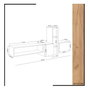Hanah Home Mueble de TV Kumkuat Roble y Blanco